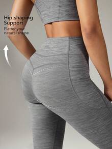 OutZeal Quần legging thể thao nữ, quần lửng tập yoga, quần năng động giúp kiểm soát vòng bụng. - Màu Xám nhạt - Xem 4