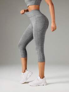OutZeal Quần legging thể thao nữ, quần lửng tập yoga, quần năng động giúp kiểm soát vòng bụng. - Màu Xám nhạt - Xem 6