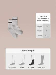 GLOWMODE 3 Pasang Kaos Kaki Katun Bergaris Vintage Lembut, Berventilasi, Berbahan Jala dengan Logo Jacquard, Cocok untuk Olahraga, Sehari-hari, dan Kasual, Musim Semi dan Musim Panas - White+Light Grey+Pink Frosting - View 5