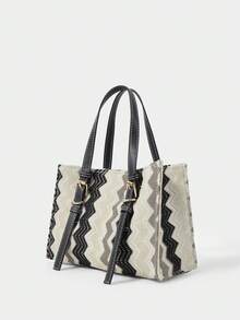 SHECARRY BAG - black and white gray - View 4