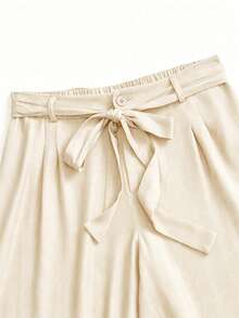EMERY ROSE Women's Solid Color Drawstring Casual Versatile Daily Travel Long Pants - Khaki - View 4
