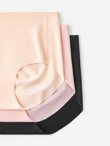 LUVLETTE 3er-Pack glättende luftige Höschen mit mittlerer Taille für Damen - Schwarz - Verschiedenfarbig - Übersicht 6