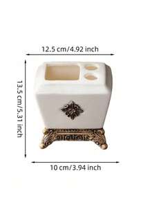 Cirelle Bình đựng sữa dưỡng thể bằng gốm sứ men trắng kem kiểu cổ điển châu Âu, có thể dùng làm giá đựng bàn chải đánh răng, khay đựng xà phòng, bình đựng xà phòng hình vuông sang trọng có thể tái sử dụng với họa tiết hoa nổi, bình đựng sữa dưỡng thể và dầu gội riêng biệt, thích hợp cho phòng tắm, khách sạn, gia đình, nhà bếp, đựng nước rửa tay, dầu gội, dầu xả, sữa tắm, xà phòng lỏng, sữa dưỡng thể, tinh dầu, quà tặng đám cưới, nhà cửa, ngày lễ. - Nhiều màu - Xem 14