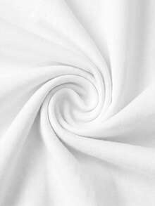 SHEIN Tall CURVE 加大码 TALL 系列女士简约褶裥直筒裤，适合通勤 - 白色 - 查看 5