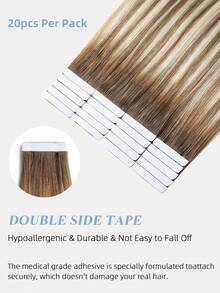 Tóc nối Tape In cao cấp, 100% tóc thật T6-Màu P6/613# nền nâu trung bình với highlight nâu tro và vàng bạch kim kiểu ombre thẳng 14-22 inch, mềm mượt, không đường nối, dày dặn không chẻ ngọn, bền lâu, chịu nhiệt, có thể tạo kiểu và tái sử dụng, 50g/gói, dành cho tóc mỏng thưa, dụng cụ làm tóc chuyên nghiệp, thích hợp cho hẹn hò, du lịch, câu lạc bộ, tiệc tùng, dành cho phụ nữ, bé gái và người mới bắt đầu. - ST6-P6/613 - Xem 6