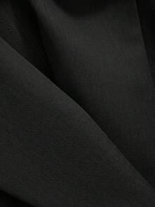 DAZY Spring And Autumn Casual Solid Color Lapel Collar Short Blazer Jacket,Fall Women Clothes Business Attire - Black - View 10