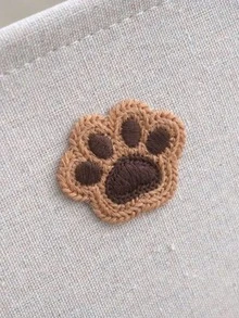 1pc Multifunctional Cartoon Dog Paw Storage Basket, M & L Sizes Available, Suitable For Indoor Home Pet Snack, Toy Storage And Laundry Basket - Beige - View 12