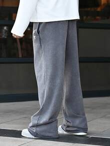 Devon Thys Men's Solid Molded Pants For Leisure Travel, Leisure Wear For Commuting, Daily Wear, For Rave - Dark Grey - View 6