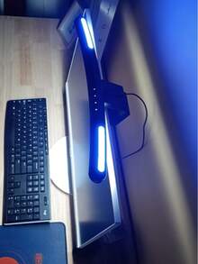 Tira de luz LED para monitor de computadora Wisciton con LED gradualmente regulable, luz de fondo RGB para juegos, lámpara de ambiente para pared, luz nocturna para estudiar/trabajar, 40 CM - Multicolor - Ver 8