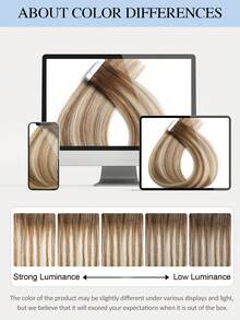 Tóc nối Tape In cao cấp, 100% tóc thật T6-Màu P6/613# nền nâu trung bình với highlight nâu tro và vàng bạch kim kiểu ombre thẳng 14-22 inch, mềm mượt, không đường nối, dày dặn không chẻ ngọn, bền lâu, chịu nhiệt, có thể tạo kiểu và tái sử dụng, 50g/gói, dành cho tóc mỏng thưa, dụng cụ làm tóc chuyên nghiệp, thích hợp cho hẹn hò, du lịch, câu lạc bộ, tiệc tùng, dành cho phụ nữ, bé gái và người mới bắt đầu. - ST6-P6/613 - Xem 13