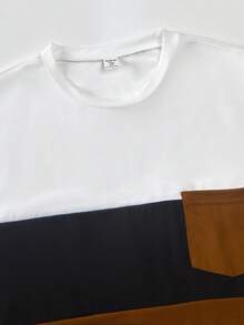 SHEIN Vacaura Conjunto de sudadera con capucha y pantalones de manga larga, cómodo y casual para adolescentes varones - Multicolor - Ver 4