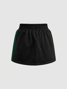 SHEIN Cheerettes Women's Casual Colorblock Elastic Waist Sports Skort, Summer - Multicolor - View 11