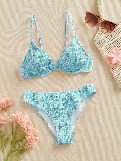 Swim Mod Bộ bikini họa tiết hoa nhí mùa hè dành cho nữ