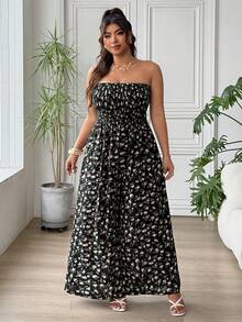 Solflare Plus Size Summer Ditsy Floral Jumpsuit - Multicolor - View 6