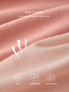 LUVLETTE Bộ 3 quần lót nữ cạp cao bằng cotton kiểu quần đùi trẻ em - Màu đen - Nhiều màu - Xem 6