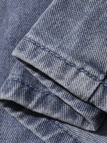 DAZY Women's Short Pleated Denim Mini Skirt, Suitable For Spring And Summer - Blue - View 11