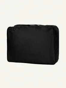 7pcs Travel Packing Bags, Large Capacity Multi-Function Zipper Storage Bags, Hand-Held Travel Bag, Storage Bag, Mesh Bag, Shoe Bag, Bottle Sleeve, Drawstring Bag, General Bag, Luggage Bag, Underwear Storage Bag, Hospital Bag, Shirts, Underwear, Clothes,Easy To Pack, Business Trip, Travel For Holiday - Black - View 9