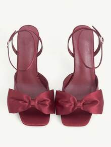 Burgundy satin