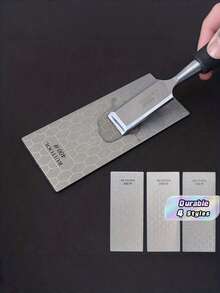 4pcs/1pc/3pcs Rhinestone Sharpening Stone, Wet & Dry Use, Sharpening Stone, Fine Rhinestone Grinding Plate With Non-Slip Base, For Small Knives, Scissors, Kitchen Tools, Outdoor Camping Sharpening, Choose Different Grits As Needed, Worry-Free Sharpening! - Multicolor - View 1