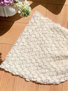 Elavelle 女士春夏提花面料侧系带罩衫 - 米色 - 查看 4