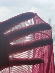 SHEIN 少女三件套休闲度假白色花卉金属海星装饰吊带比基尼套装，含罩裙，适合海滩度假 - 玫紅色 - 查看 6