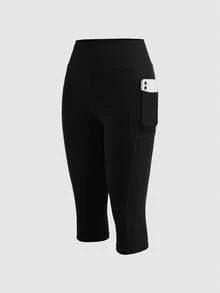 Cheerettes Quần legging thể thao nữ màu trơn có túi, kiểu dáng thường ngày, đa năng. - Nhiều màu - Xem 18