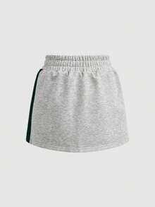 SHEIN Cheerettes Women's Casual Colorblock Elastic Waist Sports Skort, Summer - Multicolor - View 9