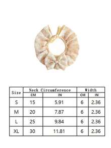 PETSIN 1 Buah Syal Hewan Peliharaan Tulle Motif Bunga Segar dengan Pita, Celemek Air Liur Lucu untuk Anjing Kecil dan Kucing Teddy - MultiWarna - View 8