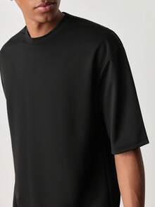 SWAVVY Men T-Shirt Co-Ords - Black - View 6
