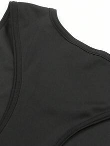 GymBeat Camiseta de tirantes casual de fitness y deportes con estampado de araña para hombres, tela perforada de 150g - Negro - Ver 5