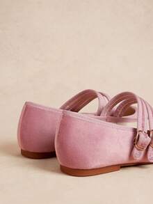 Rosivie Women's Casual Buckle Design Flat Loafers, Versatile For Daily Wear - Pink. - View 5