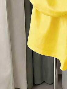 2pcs/Set Teenage Girls Summer Fruit Print Round Neck Short Sleeve T-Shirt+Shorts,Streetwear Holiday Soft Yellow Fashionable Casual Sweet Resort Suit - Yellow - View 5