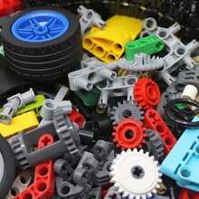 500g Technical Building Block Set For Adults - Axle Connector With Universal Joint Sleeve, Small Piece Building Block Set Compatible With Gears, Tires, And Technical Components (Color Random) - Multicolor - View 9
