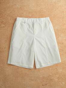 VENTUSAIL Quần short nam trơn màu, dáng suông, thích hợp mặc hàng ngày, đi chơi cuối tuần, du lịch, đi biển, nghỉ mát, gặp gỡ bạn bè, v.v. Chiếc quần short này là một món đồ đa năng không thể thiếu trong tủ quần áo của nam giới, và là một món quà tuyệt vời dành cho bạn trai hoặc chồng. - trắng - Xem 5