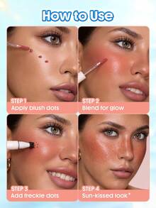 SHEGLAM Sunspell Freckle & Flush Pen-Risky Business Stamp Freckle Pen Tint Liquid Blush Smooth Long-Lasting Smudge-Proof Sweat-Proof Multi-Use Combo Brand Beauty Cosmetic Makeup For Women And Girls - Risky Business - View 5