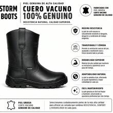 STORM Industrial Work Boot Wellington Type Of High Strength And Maximum Comfort - negro - View 3