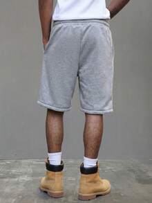 STYNVO Quần short nam lưng dây rút có túi, phong cách casual đa năng - Xám - Xem 2