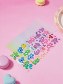 SHEIN X Care Bears 1 Miếng Dán Hình Vẽ Doodle, Thích Hợp Để Dán Lên Điện Thoại Di Động, Máy Tính Xách, Quà Tặng Thời Trang - Nhiều màu - Xem 5