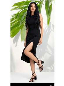 Sandalia de tacon - NEGRO - Ver 2
