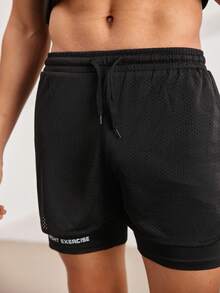 Driftmere 2026 New Men's 2 Pieces Sportswear Set, Essential Spring/Summer Fitness Gear, Includes Matching Shorts And Tank Top, Boyfriend Style Quick-Dry Activewear, Suitable For Workout,Daily Casual Vest,Sports Vest,Gym Vest Father's Day – A Fathers Day Gift Guide - Black - View 5