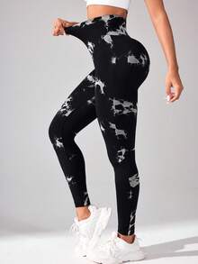 SHEIN Velisys Quần legging thể thao thường ngày cạp cao ôm sát thoáng khí - Nhiều màu - Xem 2