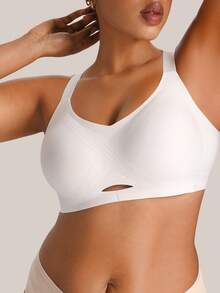 Barelissa Comfortable Plus Size Adhesive Bra With Moderate Support, Seamless And Invisible - White - View 5