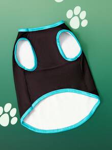 SCOOBY-DOO X SHEIN 1 Piece Of Cartoon Pattern Printed Pet Vest, Cat Clothes, Dog Clothes, Size XXS-XXXXL, Extra Small, Extra Large, - Black - View 7