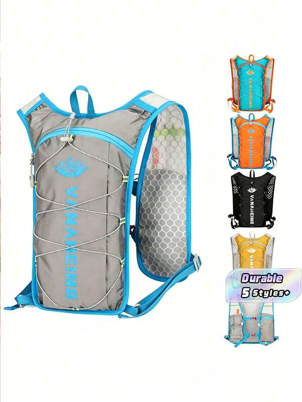 1 chiếc balo chạy bộ địa hình siêu nhẹ mới, có túi đựng nước, thoáng khí, nhỏ gọn, thích hợp cho đạp xe, thể thao, leo núi.