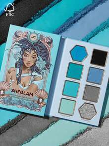 SHEGLAM Ambitious Aquarius Palette 8 色閃光金屬霧面眼影盤銀藍色高光澤高顏料持久可混合奶油眼影紫色眼影 品牌 美容 化妝 化妝品 適合女性與女孩 完美搭配夏季春季 Y2K 時尚 流行 生日 母親節禮物 假期 派對準備就緒 最佳顏色 - AMBITIOUS AQUARIUS - 查看 14