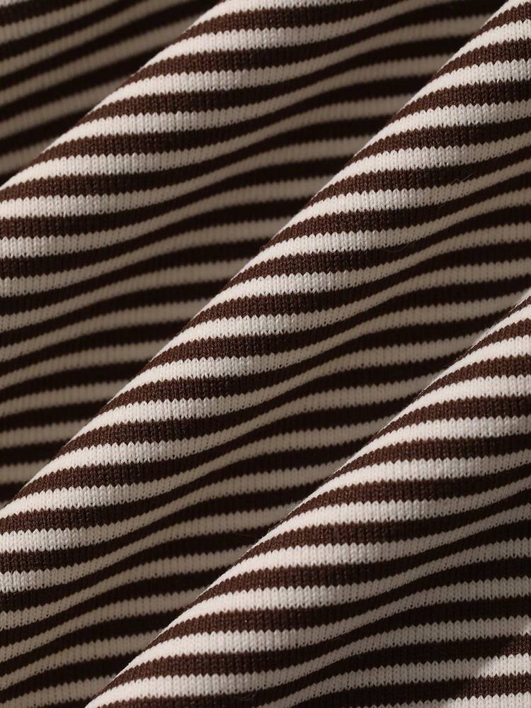 Women's Striped Casual Everyday Loungewear Dress