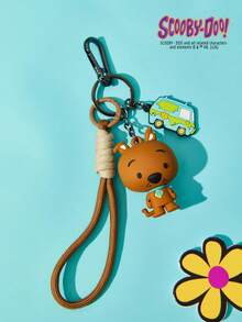 SCOOBY-DOO X POKOJA LAND 金屬鑰匙圈吊飾，可愛卡通造型，合金材質。適合包包掛飾、汽車鑰匙圈、情侶吊飾、書包、生日禮物、背包掛飾、創意包包配件、衣物吊飾。派對、聚會與生日時送給朋友的趣味小禮物 - 彩色 - 查看 3