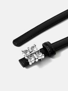 MOTF PREMIUM CINTURÓN CON HEBILLA DE DIAMANTE PRE BLACK FASHION - Negro - Ver 7