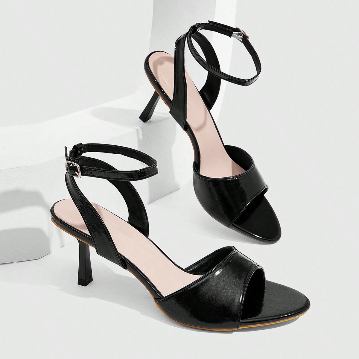 Zapatos de mujer, sandalias de tacón alto clásicas y sencillas para uso en banquetes, fiestas, bailes y uso sexy