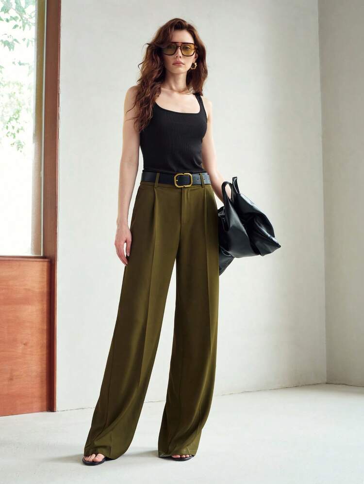 CASUAL SCOOP NECK FITTED TANK TOP, VERSATILE FOR DAILY COMMUTE, SUMMER